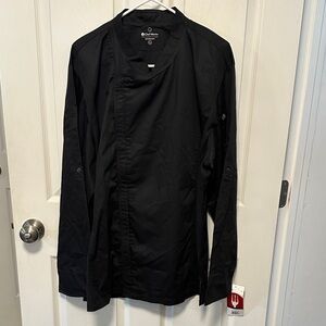 Chef Works BCLZ008-BLK-XL Chef Jacket NWT
